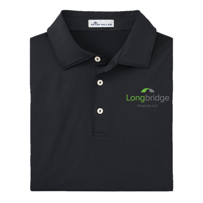 Peter Millar Men's Solid Performance Polo - Self Collar